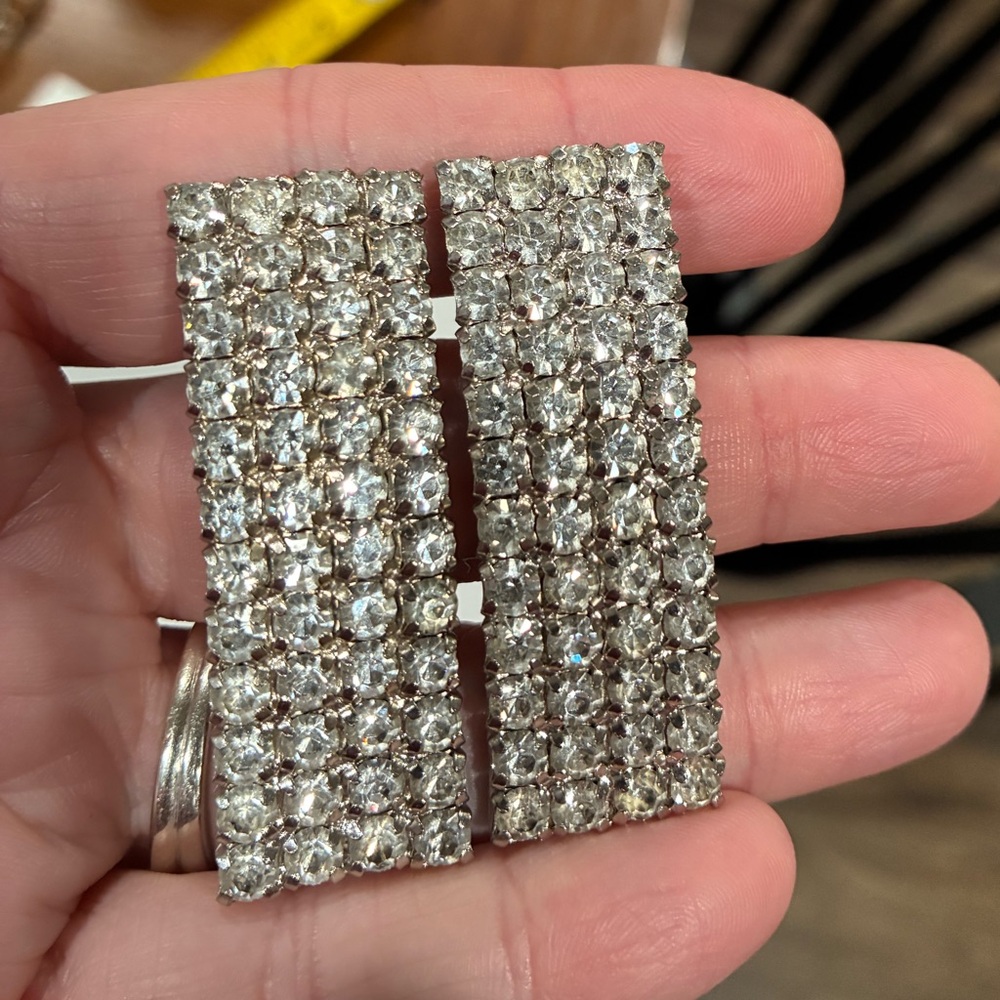 Vintage Rhinestone Shoe Clips - Picture 3 of 5